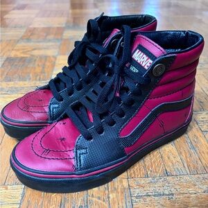 Marvel Deadpool Vans Hi-top Sk8 Shoes